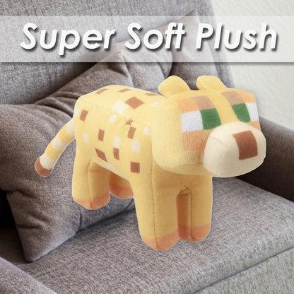 VFM - Minecraft Ocelot Soft Toy Clip On Video Game Character-Officially Licensed Toy Plush Stuffed Toy Plush Toy Cute Stuffed Plushie, Gifts for Birthday, Valentine's Day Christmas - 13cm Yellow