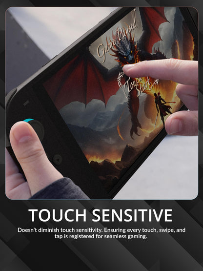 Orzly glass screen protector for Nintendo Switch 2 console, 7.9-inch, 4-pack, anti-scratch, bubble-free, easy to install.