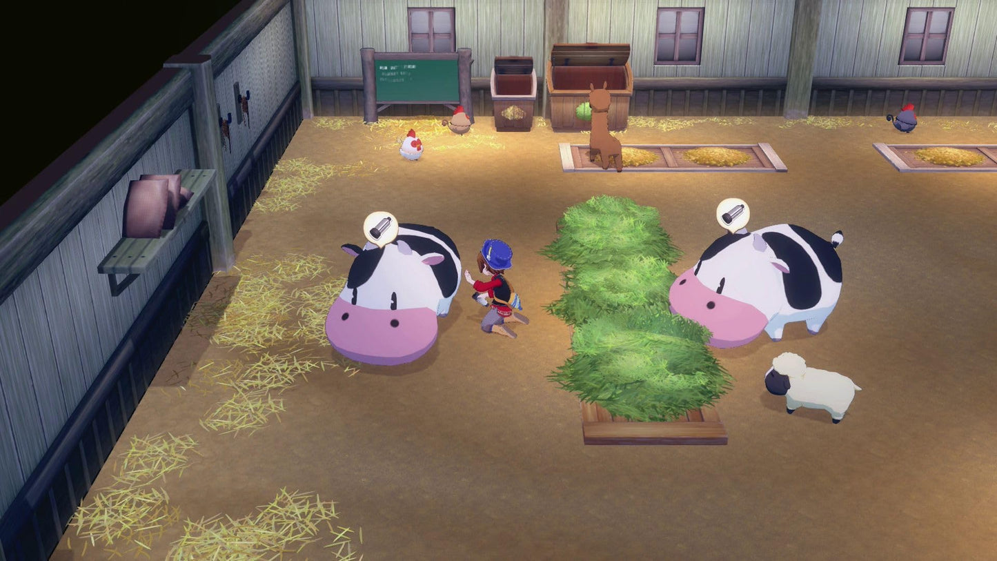 Story of Seasons: Grand Bazaar Switch game cartridge by Marvelous Europe, featuring colorful game artwork with farm and marketplace scenes.