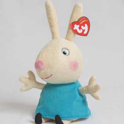 TY Peppa Pig Beanies 6-Piece Set - Peppa, George, Rebecca, Freddy, Candy and Emily - Soft Plush Toy for Kids - Collectible Stuffed Animal Plushies - Cuddly Soft Toys for Children