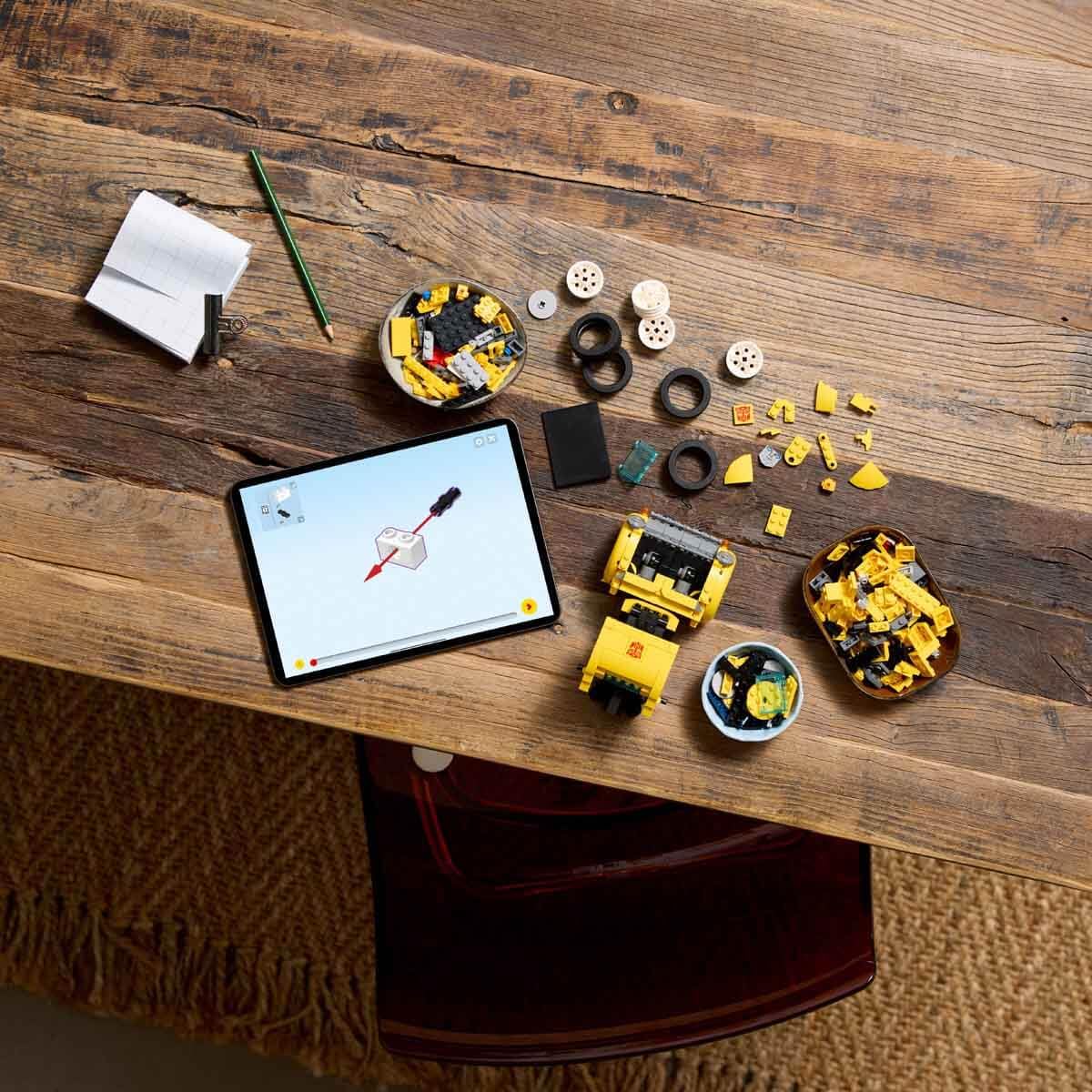 LEGO Icons Transformers Bumblebee action figure set, showcasing the robot model in vehicle mode for adult builders.