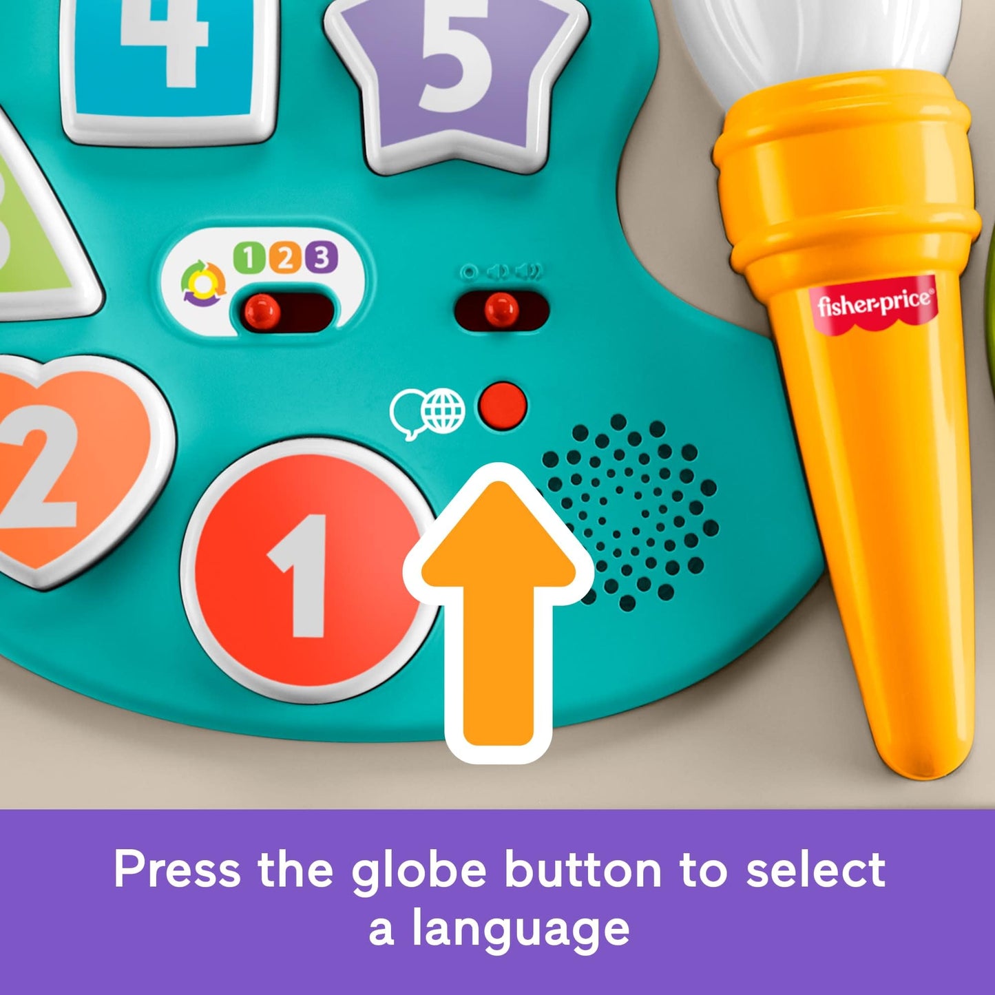 Fisher-Price Laugh & Learn 4-in-1 activity table and art easel for babies, featuring colorful educational music toys.