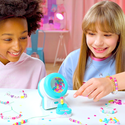 Style 4 Ever Magic Spinner Bracelets – DIY Friendship Bracelet Maker Kit (600+ Beads & Charms, Bead Spinner Tool) – Easy Craft Gift for Kids 6+ - Create Colourful Bracelets in Under 2 Minutes