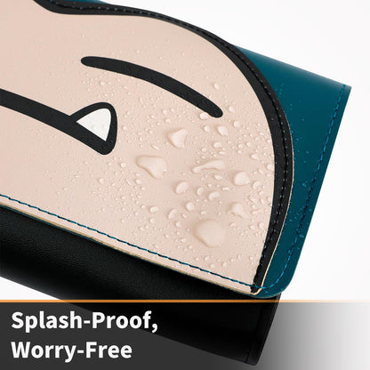 Blue PALPOW Switch 2 travel case with slim design, game card holders, and leather sleeve for Nintendo Switch console and accessories.