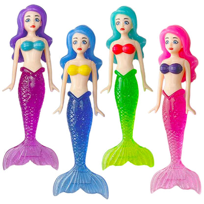 COSORO 4Pcs Diving Mermaids Toys Swimming Pool Sinking Toy Swimming Sinkers for Kids,Mermaid Underwater Diving Toy,Bath Mermaid Water Underwater Pool Training Toys Gifts for Girls Boys Pool Games