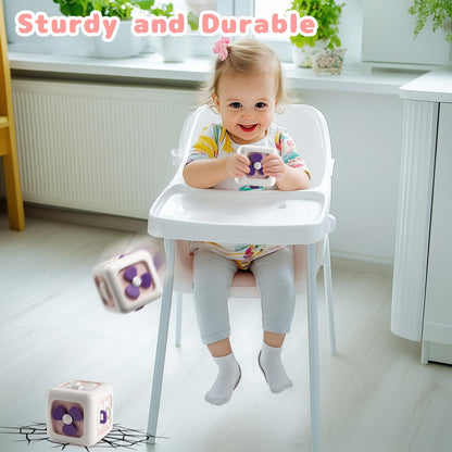 lerrbo Activity Cube Baby Toys for 1 Year Old Girl Gifts, Montessori Toys for Baby Girl, Travel Sensory Cube for Toddlers 1-3, Learning Fine Motor Skills,1st Birthday Gifts for 12 Months+