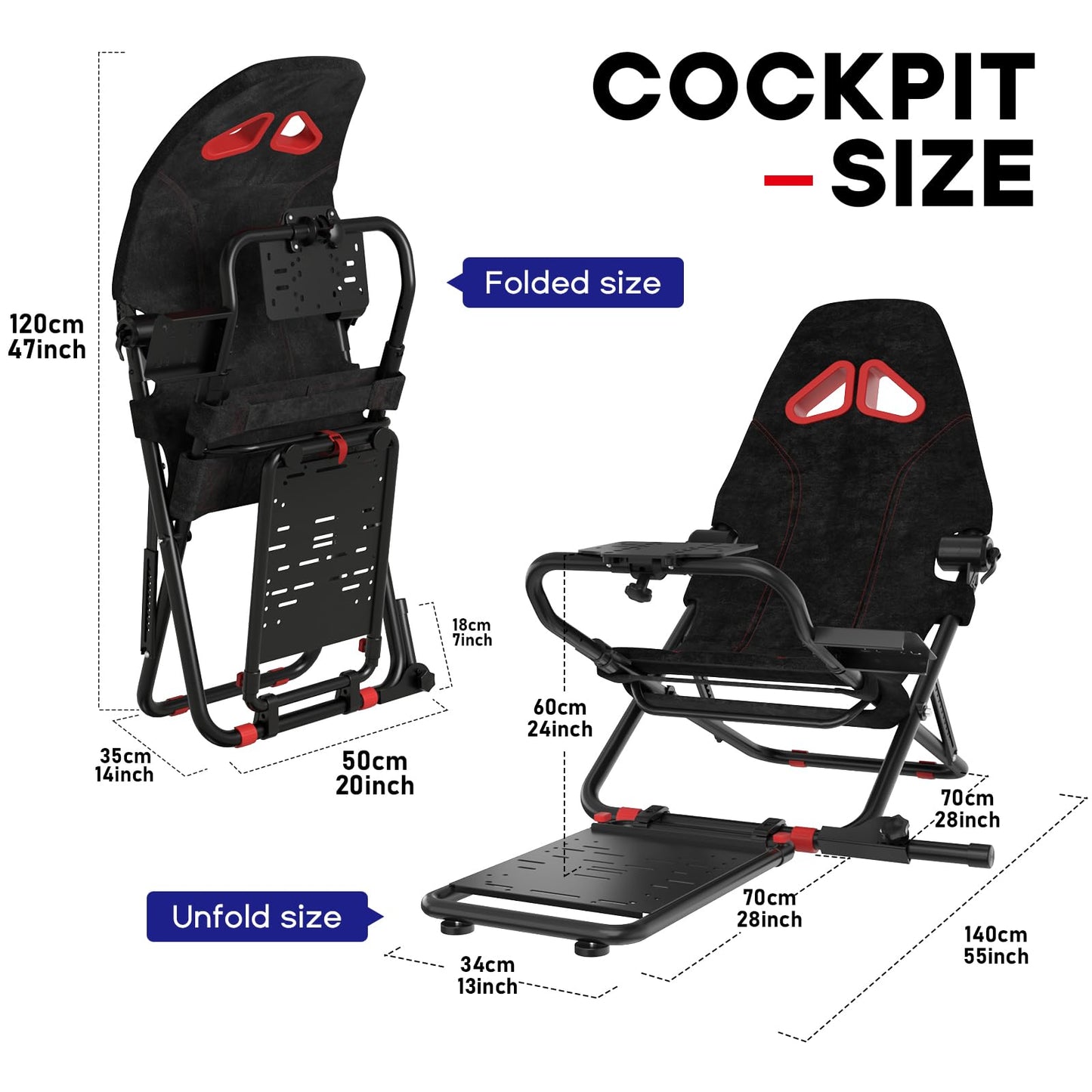 DIWANGUS racing simulator cockpit with foldable seat, steering wheel stand, compatible with Logitech G29, G920, G923, Thrustmaster T248X, PS5, PC