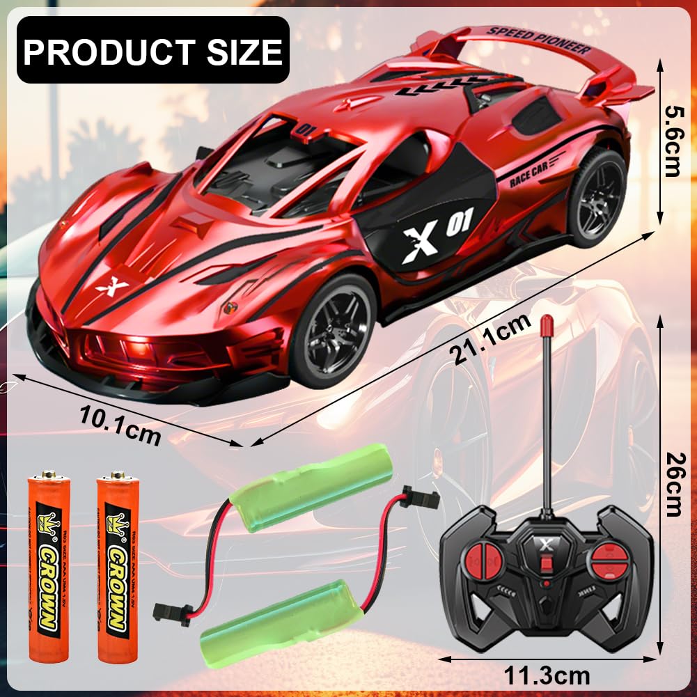 HATFRYF RC Drift Car, Cool Electric Remote Control Car, 1:22 Remote Control, Kids Toy Vehicle, Model Toy for Boys - Driftable, Gifts for Kids Boys