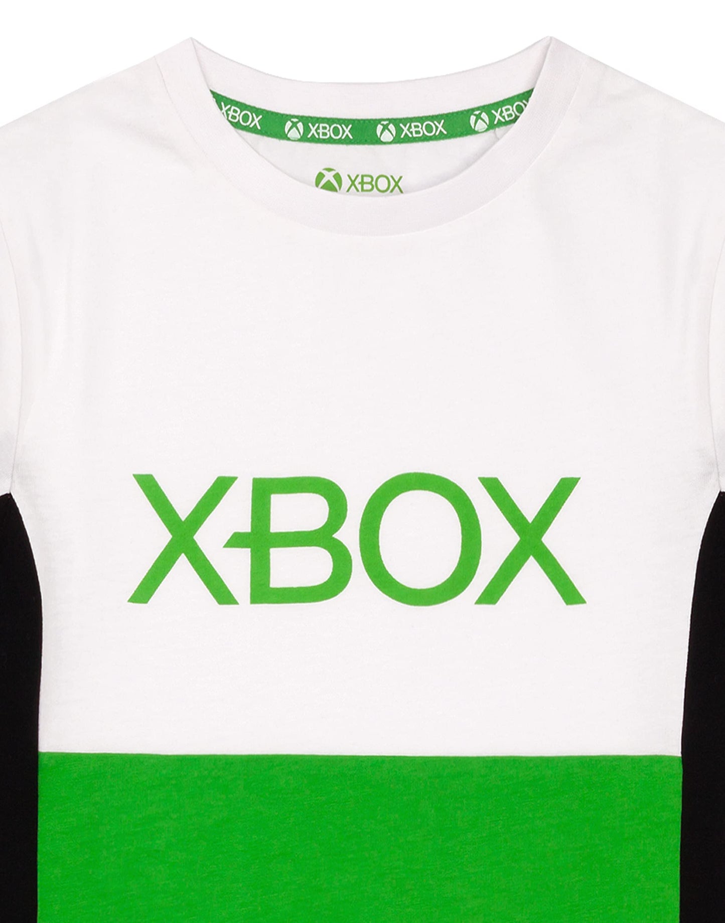 Xbox kids' T-shirt featuring a green game logo, ideal for boys and girls aged 11-12, with a fun children’s gaming design.