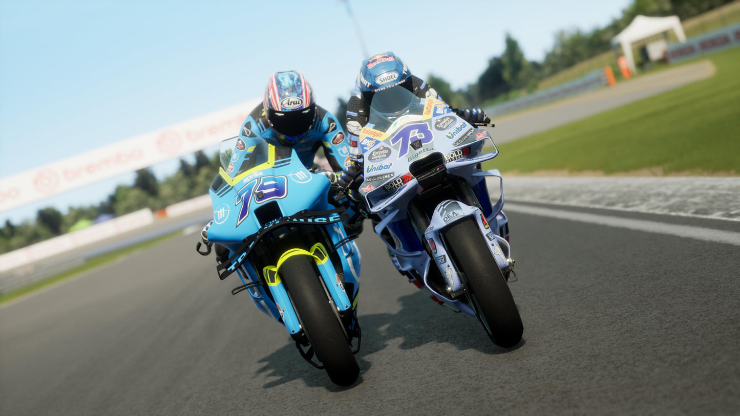 PlayStation 5 game cover for MotoGP 26 by Milestone featuring motorcycle racing artwork.