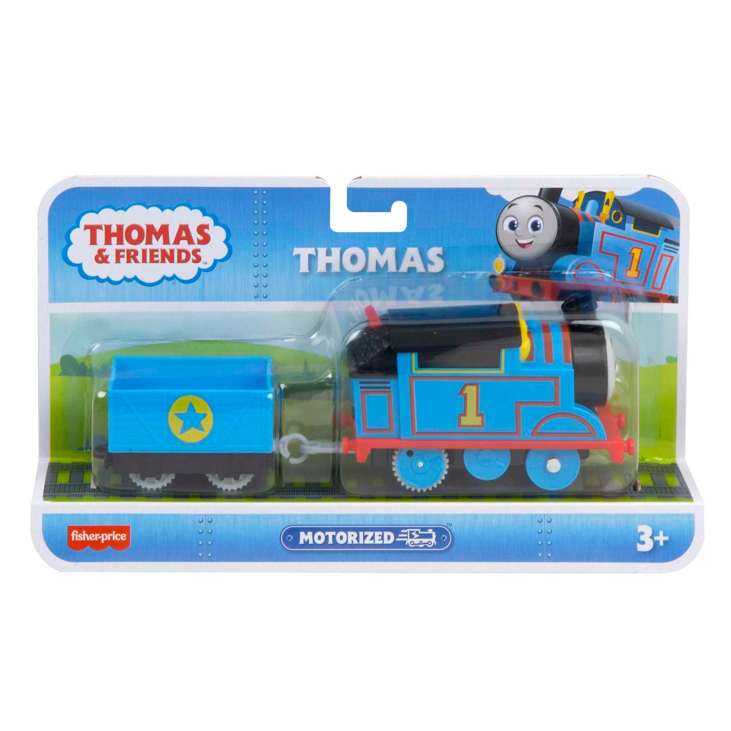 Thomas & Friends Motorized Toy Train Thomas Battery-Powered Engine with Cargo for Pretend Play Preschool Kids Ages 3+ Years, HDY59