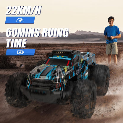 MOJINO Remote Control Cars, Toys for 5 6 7 8 9 10 11 12 Year Old Boys 1:18 Truck Kids RC Car Birthday Gift for Boys 5-12 Years 22 km/h