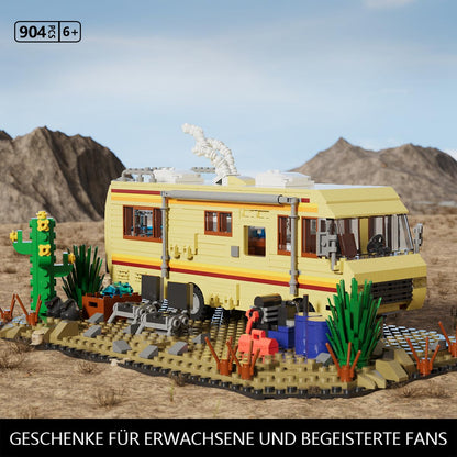 TOY PLAYER Breaking RV Adventure Building Set, MOC Upgraded Classic Scene, Compatible with Lego for Adults, for Adults and Avid Fans