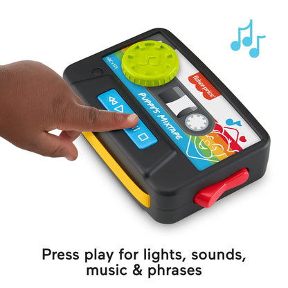 Fisher-Price Laugh & Learn Puppy’s Mixtape toy with colorful buttons and playful puppy design for children’s early learning and fun