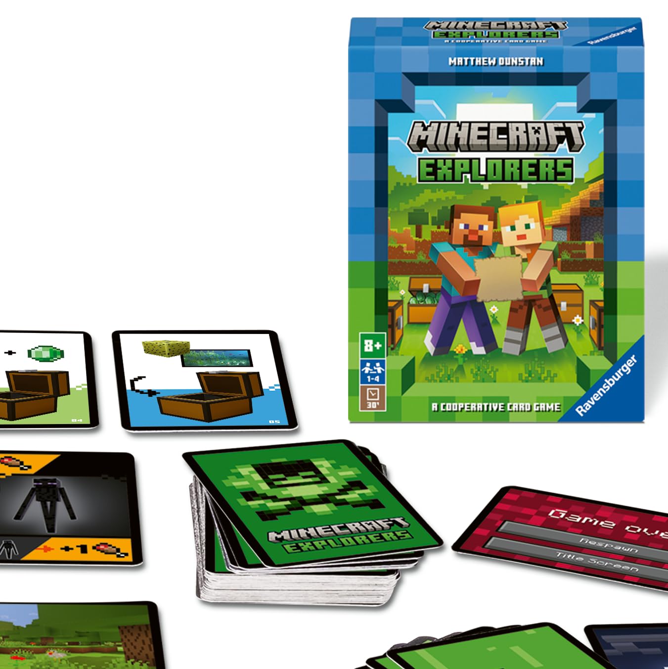 Ravensburger Minecraft Gifts - Explorers Cooperative Strategy Card Games for Adults and Kids Age 8 Years Up - 2 to 4 Players - 2024