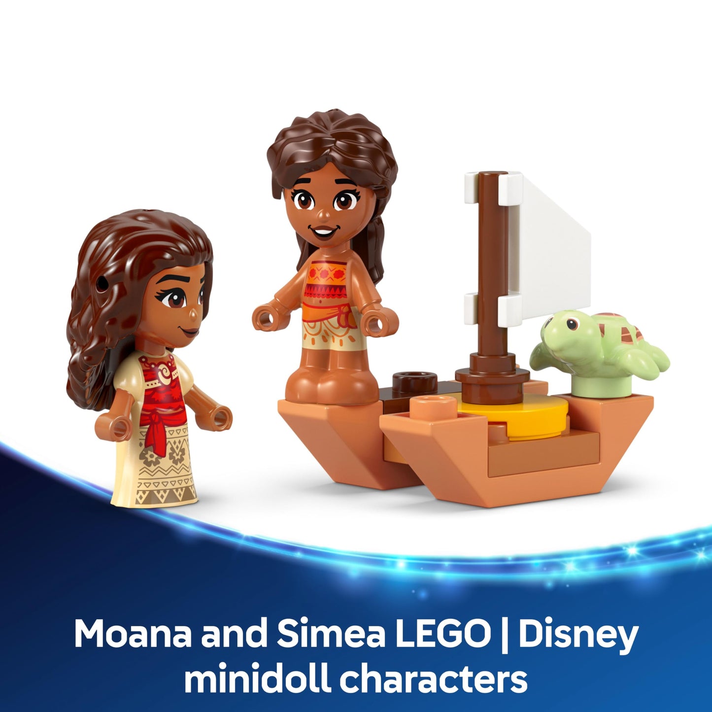 LEGO | Disney Moana 2 Moana's Island Fun - Building Toy for 5+ Year Old Girls, with a House, Waterfall Slide & 2 Micro Dolls incl. Simea - Collectible Birthday Gift for Fans - 43260