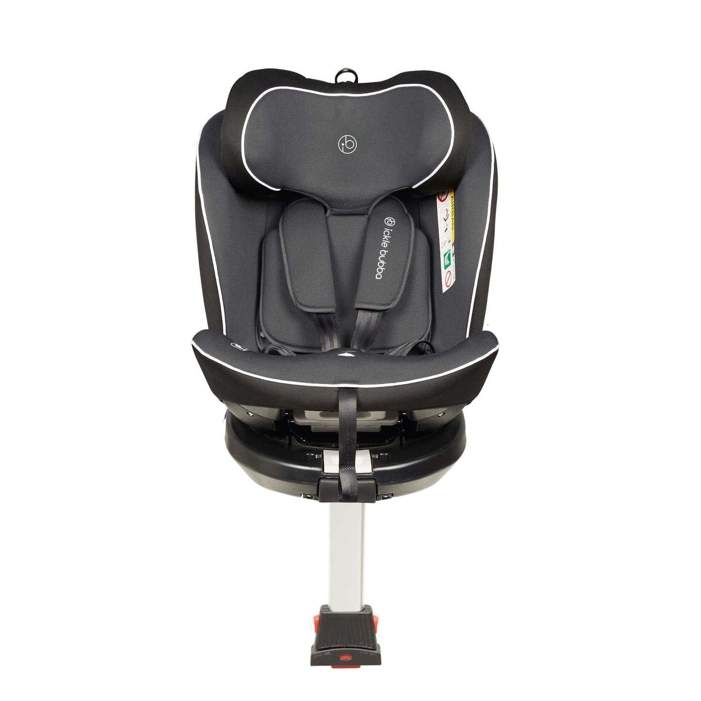 Ickle Bubba Radial i-Size Plus 360 Spin Car Seat – ISOFIX, Birth to 150cm (Approx. 12 yrs*), 360 Rotation, Rear and Forward Facing, Memory Foam Headrest and Side Impact Protection (Dark Grey)