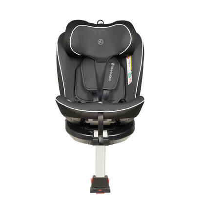 Ickle Bubba Radial i-Size Plus 360 Spin Car Seat – ISOFIX, Birth to 150cm (Approx. 12 yrs*), 360 Rotation, Rear and Forward Facing, Memory Foam Headrest and Side Impact Protection (Dark Grey)