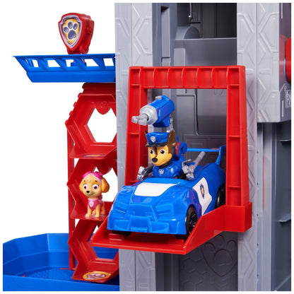 PAW PATROL: The Mighty movie, XXL headquarters from the movie, 91 cm high, includes 2 toy figures and 1 base vehicle, light and sounds, toy suitable for children from 3 years