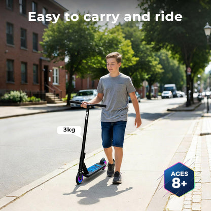 Freestyle Street Pro Stunt Scooter for Kids Ages 8-12, 360 Spin Trick Scooter with ABEC-9 Bearings (Black)