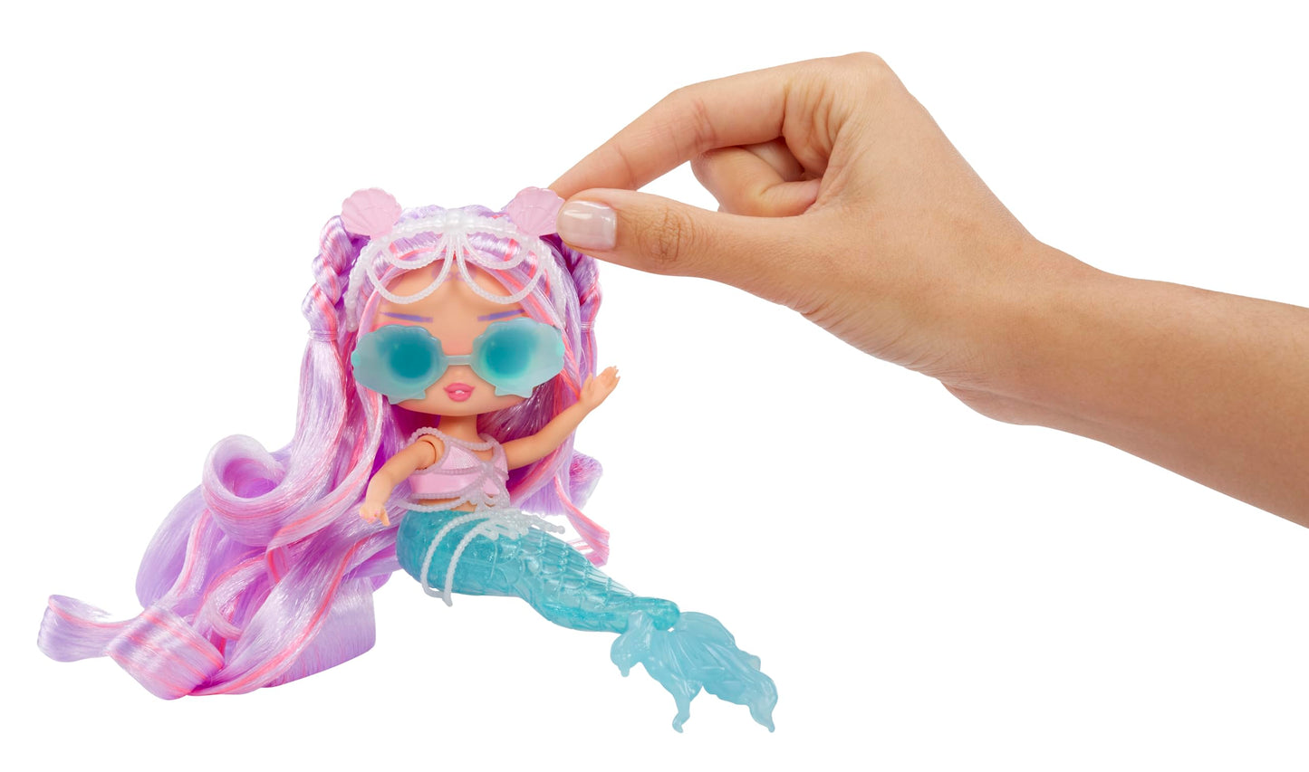 L.O.L. Surprise! Tweens Mermaid Lana fashion doll with color-changing tail, movable fin, and stylish accessories.