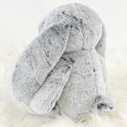 The Magic Toy Shop Grey Plush Rabbit Bunny Teddy 25cm - Super Soft Cuddly Toy - Seated Stuffed Animal, Suitable from Birth - Great Gift for Kids & Adults for All Occasions