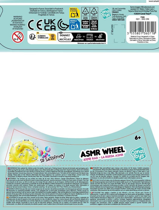 Canal Toys So Slime ASMR Wheel with multicolour slime wheel, 10 textures, 8 decorations, for creative slime mixing and sensory play.