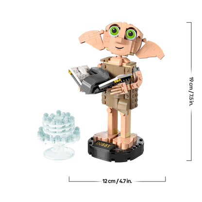 LEGO Harry Potter Dobby the House-Elf building set with movable figure, perfect for kids' bedroom decoration and play.