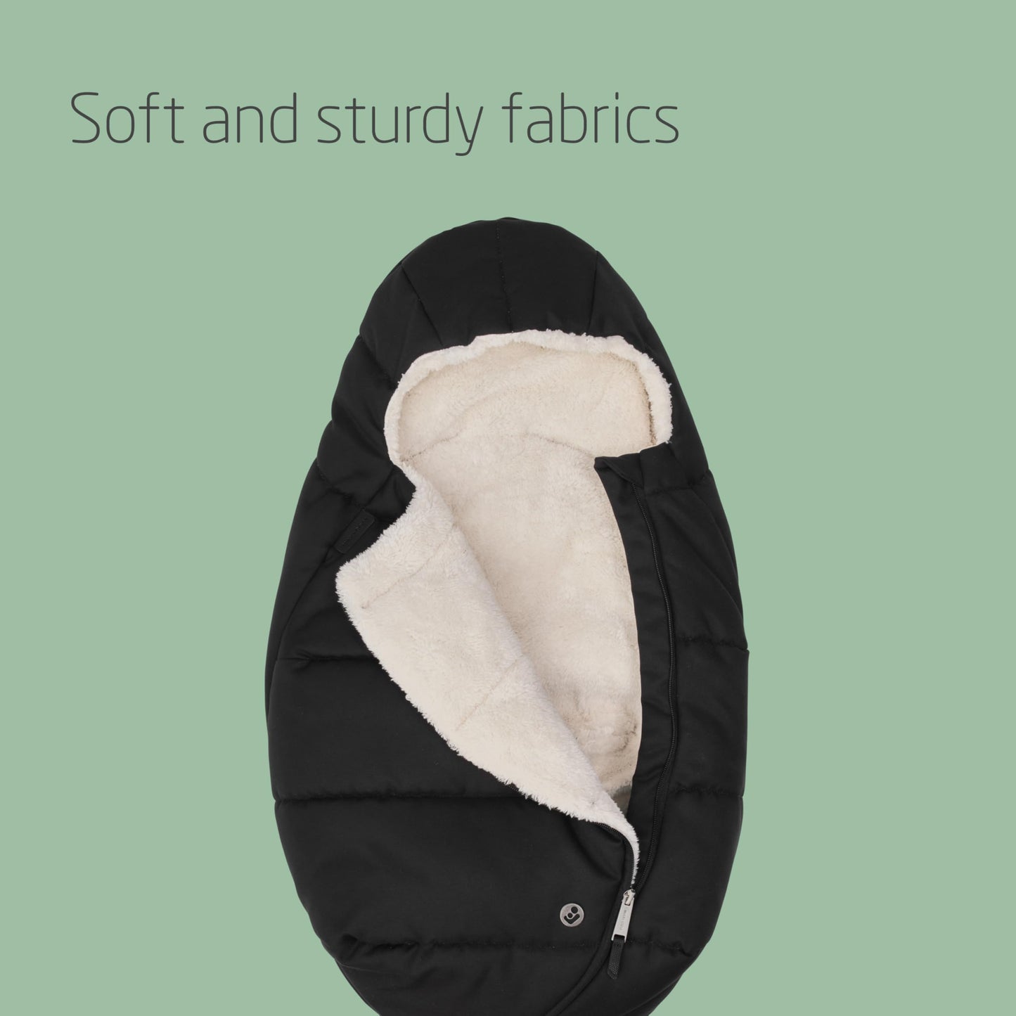 Maxi-Cosi Baby Car Seat Footmuff, Baby footmuff, Provides Comfort, Easy and Safe, Soft and Sturdy Fabrics, Machine Washable, Compatible with All Maxi-Cosi Baby car Seats, Twillic Black