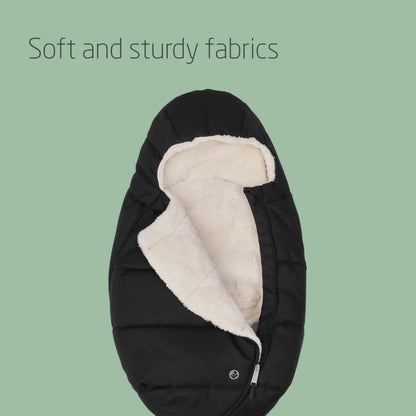 Maxi-Cosi Baby Car Seat Footmuff, Baby footmuff, Provides Comfort, Easy and Safe, Soft and Sturdy Fabrics, Machine Washable, Compatible with All Maxi-Cosi Baby car Seats, Twillic Black