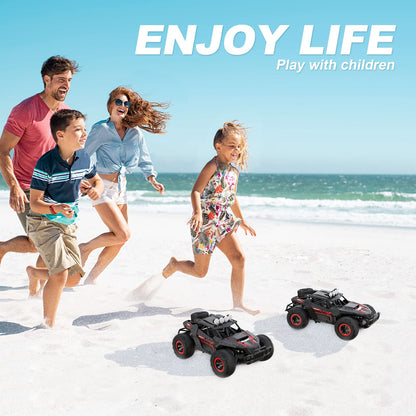 Remote Control Car for Kids 2.4Ghz Rechargeable Batteries 70 mins Play Time, 25 Km/h Monster Truck 1:16 Off-road All-terrains Hobby RC Car Professional Gift for Kids