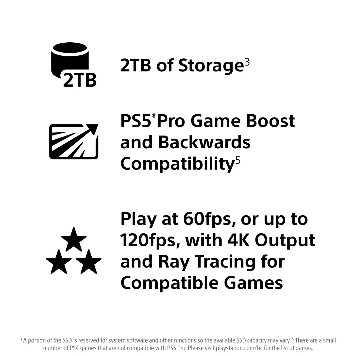 PlayStation 5 Pro gaming console with sleek design and modern look, featuring disc drive and cooling vents.
