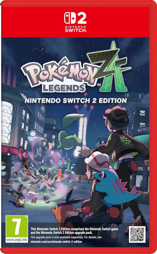 Nintendo Pokémon Legends: Z-A Nintendo Switch 2 Edition game cartridge with colorful Pokémon artwork.