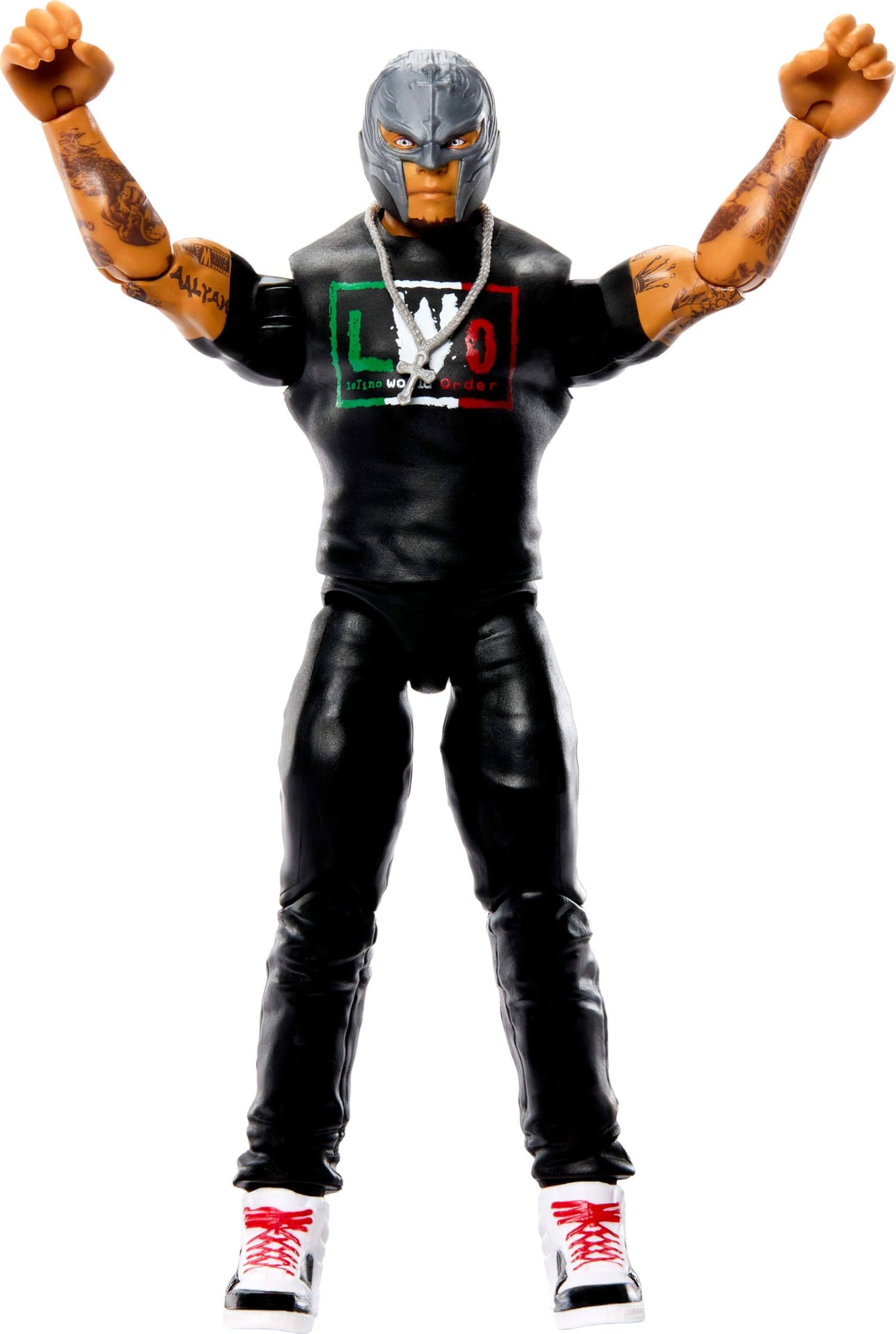Mattel WWE Rey Mysterio Action Figure, Main Event Series #162, 6-inch Collectible Superstar with 104 Articulation Points & Life-Like Look, JHH94