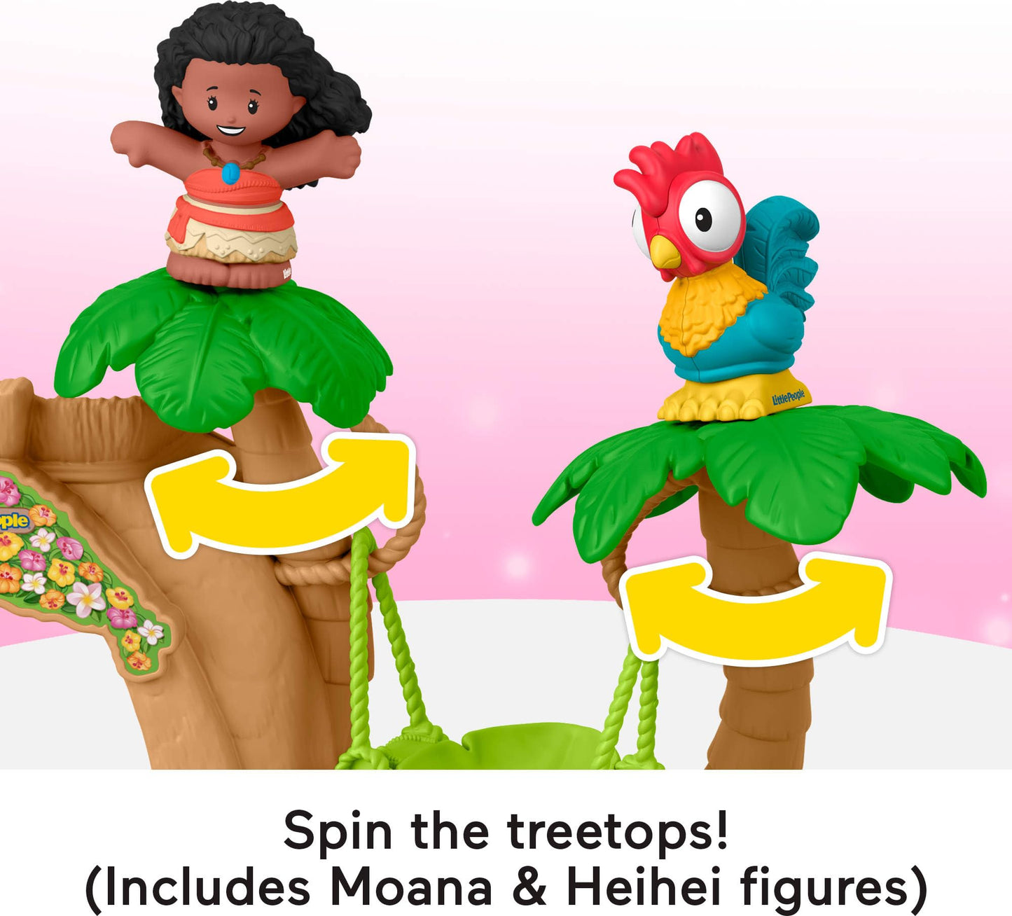 Fisher-Price Little People Toddler Toy Disney Princess Moana Adventure Village Playset with Figures for Pretend Play Kids Ages 18+ Months, JGP44