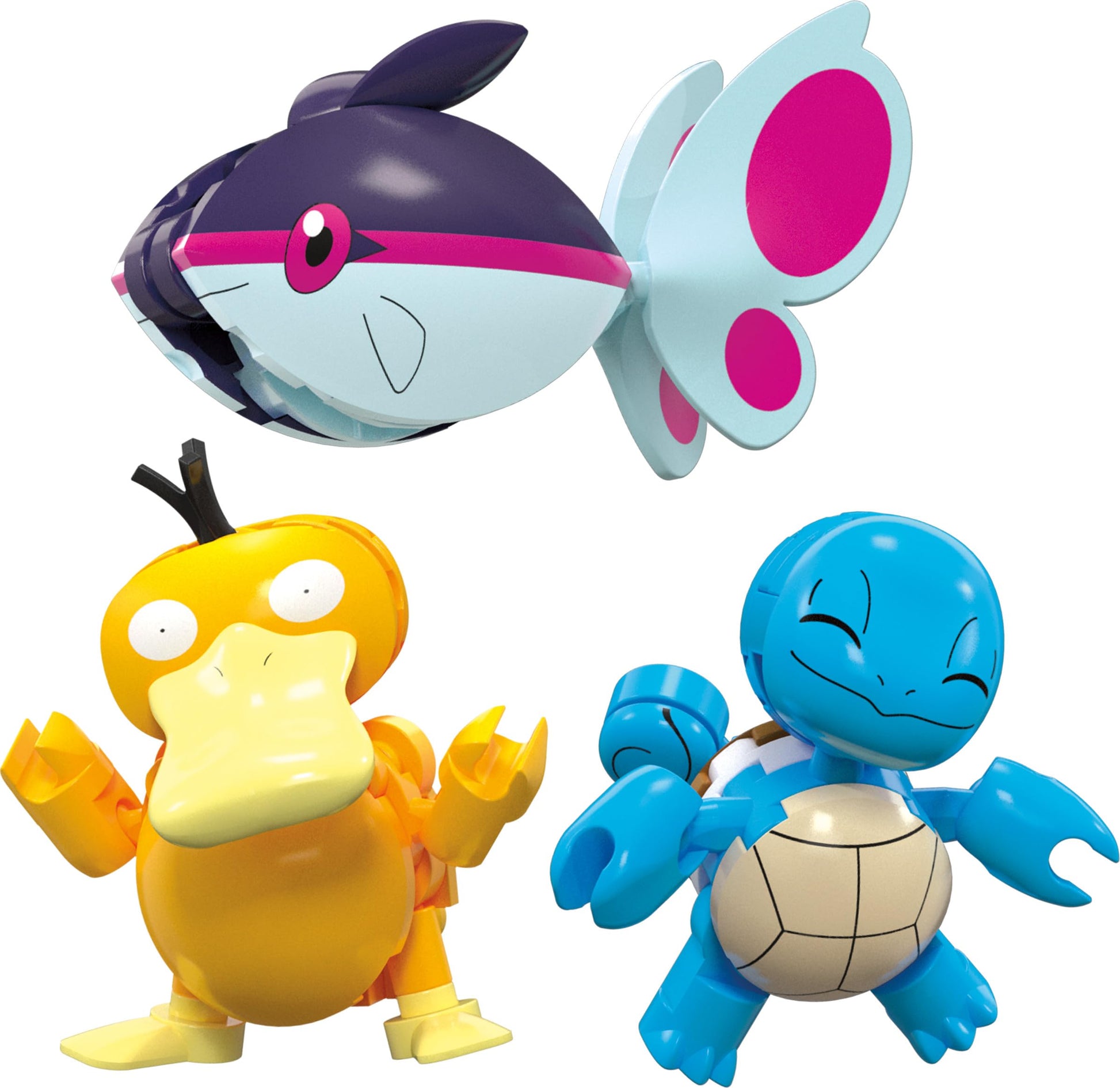 MEGA Pokémon Building Toys Set featuring 319 pieces and 2 poseable characters in an aquatic adventure scene.