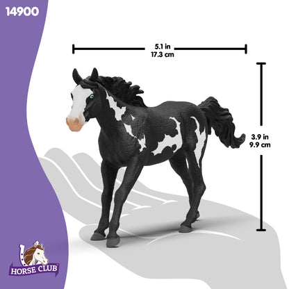 Schleich Horse Club - Paint Horse Gelding - 17cm Hand-Painted Collectable, Realistic Toy Horse Figurine for Girls and Boys. Durable Educational Figure for Fun Imaginative Play. Kids Toys Ages 5+ 14900