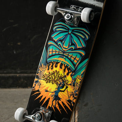 Osprey | Complete Skateboard 31 x 8-inch, Double Kick 9 Ply Chinese Maple Deck for Kids, Teens Adult and Beginners, Savages, Multiple Designs