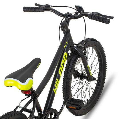 HILAND 20 Inch Kids Mountain Bike, Single Speed Kids Bike with High Carbon Steel Frame, V-Brakes, Children's Bicycle for Boys Girls, Black