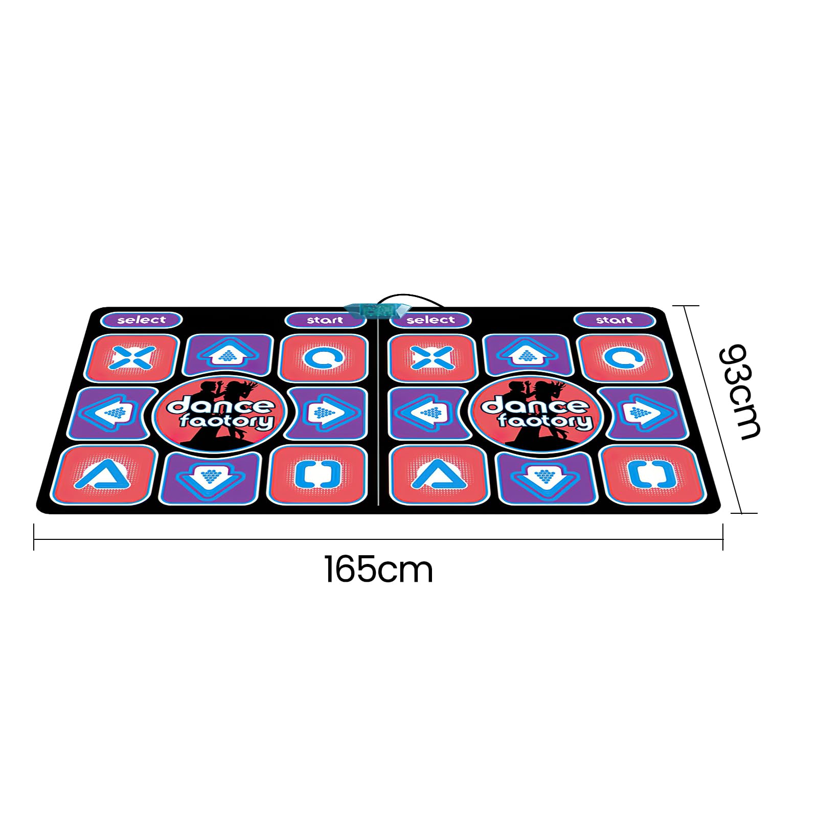 Eznaobo musical dance mat for TV and computer with wireless controllers, featuring sensory games, interactive yoga, and fitness functions.