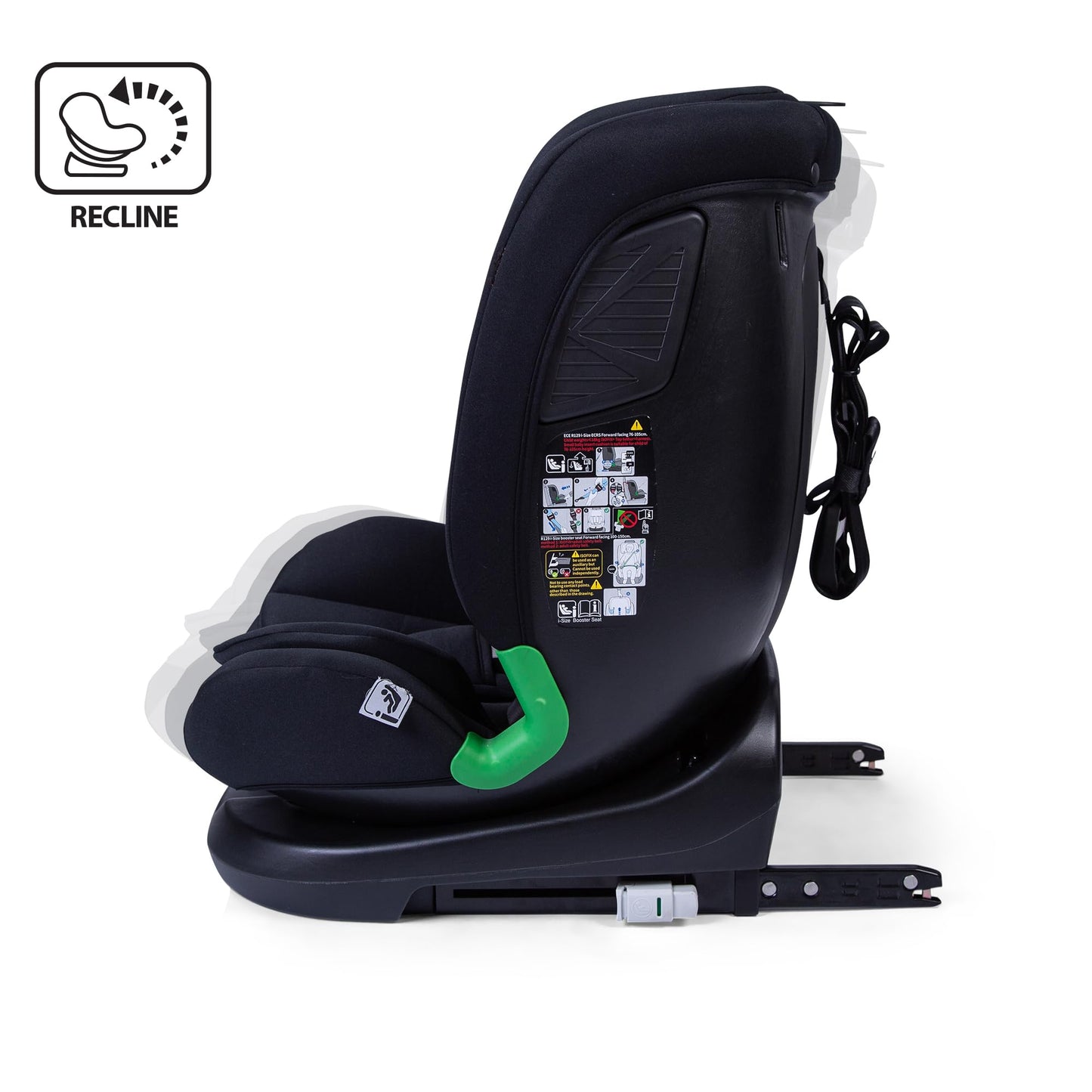 Red Kite Evolve 123 Recline Car Seat R129 iSize - Black