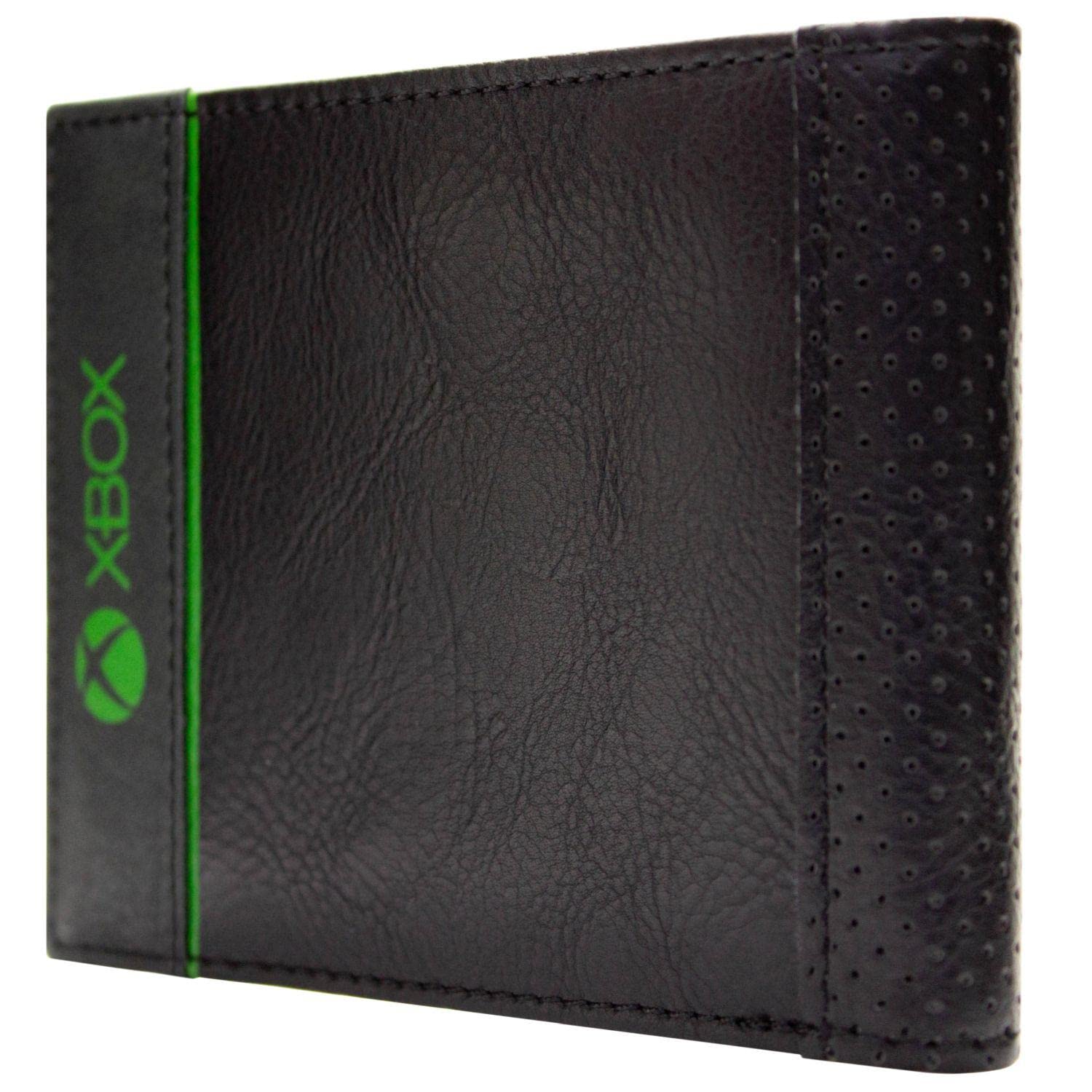 Black Original Hardware Power Your Dreams Xbox gaming emblem wallet with bi-fold design for ID and cards.