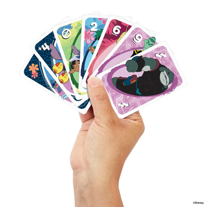 Mattel Games UNO Disney’s Lilo and Stitch Card Game for Kids, Adults & Family with Deck & Special Rule Inspired by the Movie, JCC10