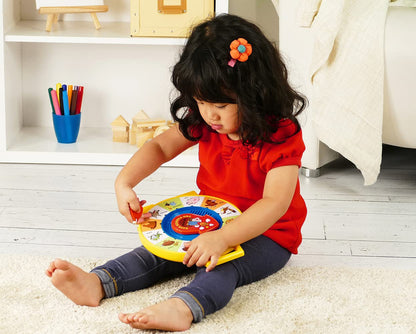 Basic Fun Fisher Price Classics See 'n Say Farmer Says Toy | Educational Talking Animal Wheel with Sounds | Retro Preschool Toy for Toddlers 18 months +
