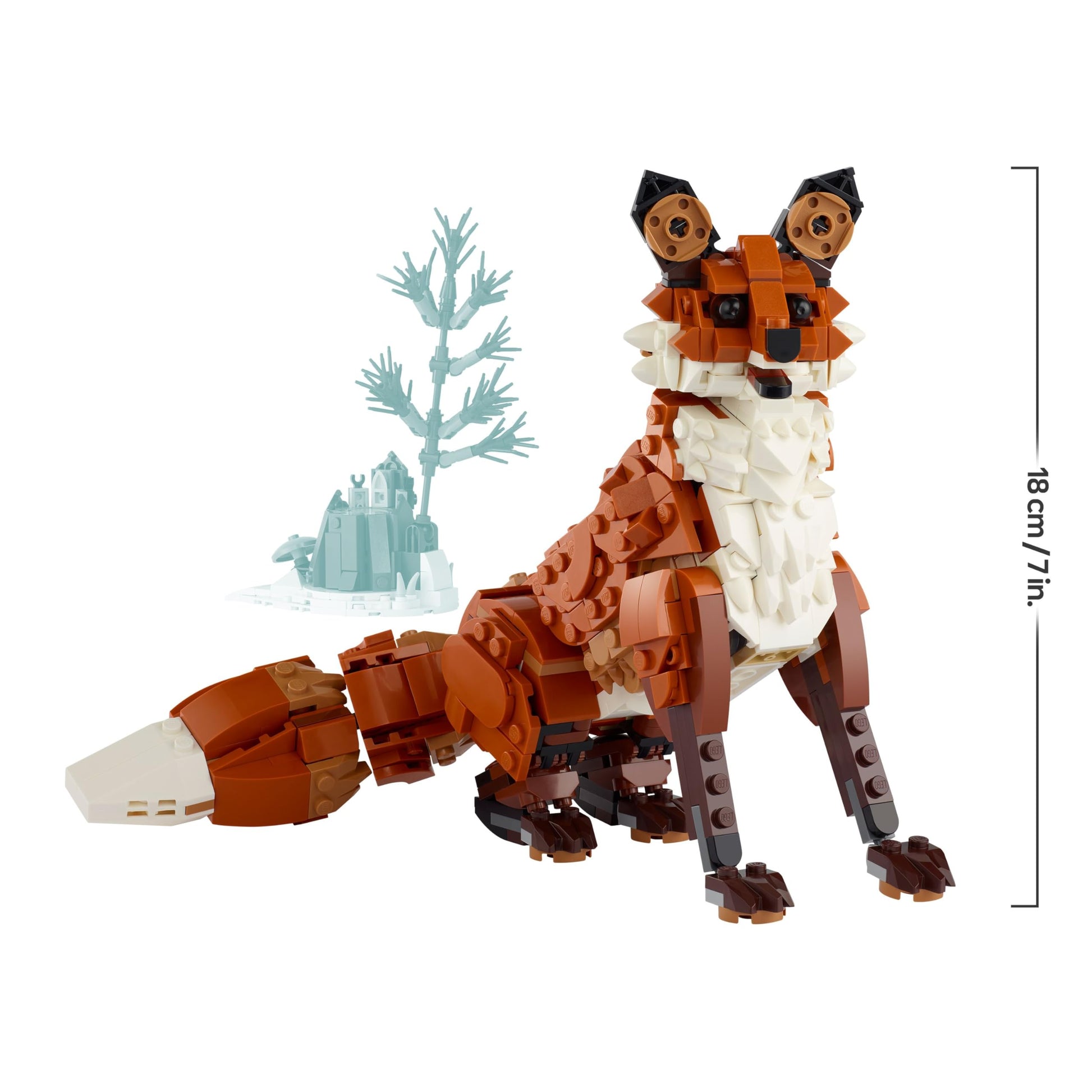 LEGO Creator 3in1 Forest Animals set featuring a red fox, owl, and squirrel models for imaginative play and decoration.