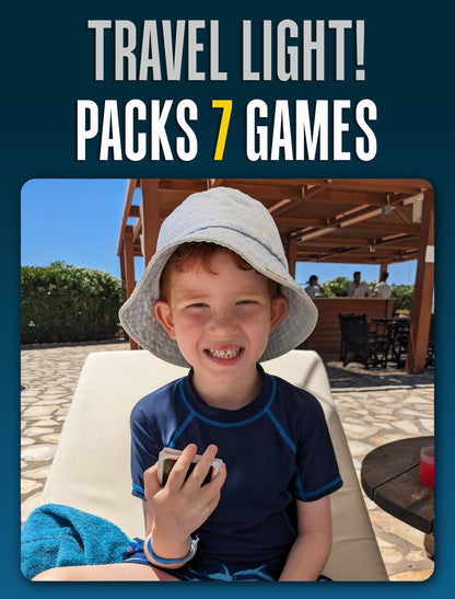 SMART CARDS Dinosaurs, Gift, Stocking Filler, Travel Card Game, 7 games in 1, Pairs, Snap, Trumps, Rummy, Memory Quiz, Trivia, Age 5+, 1-8 Players