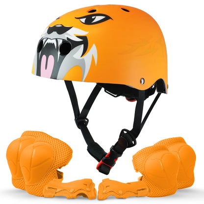 KAYMAN Kids Bike Helmet age 3 to 12, Adjustable Safety Gear for Boys and Girls, Suited to Scooter, Cycling, Skateboard & Roller Skating - Protection for Boys & Girls