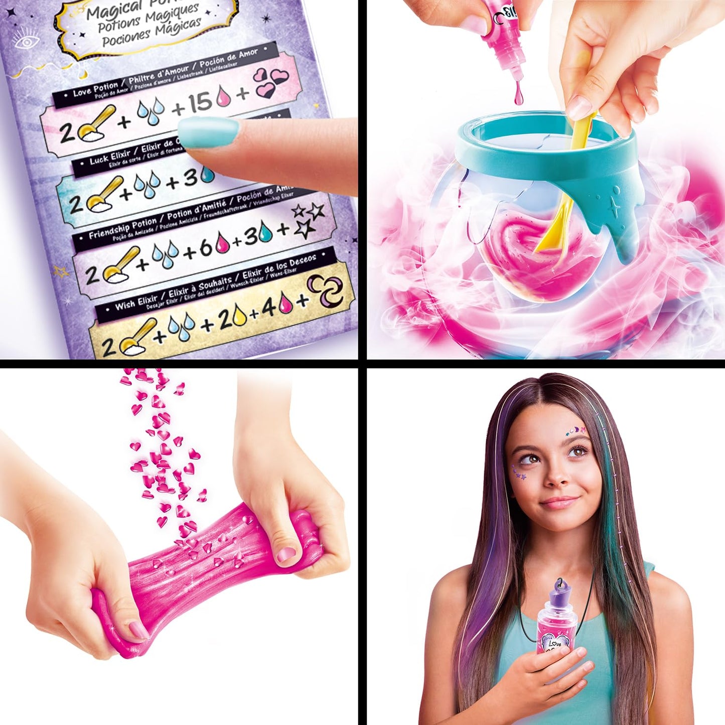 Canal Toys So Slime Magic Potion Factory slime making kit with smoke and light effects, featuring surprise powders for children 6+.