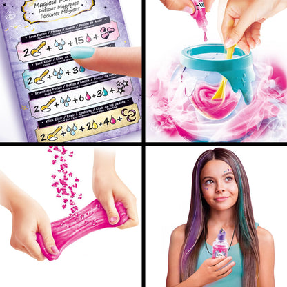 Canal Toys So Slime Magic Potion Factory slime making kit with smoke and light effects, featuring surprise powders for children 6+.