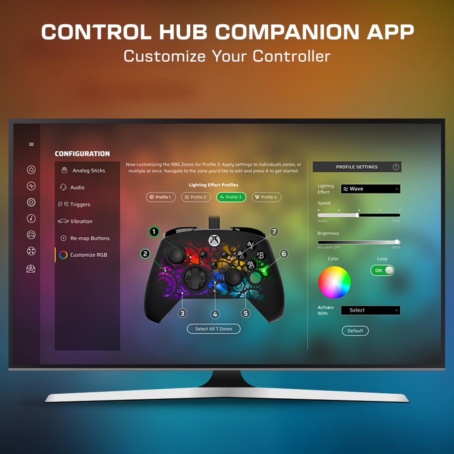 Turtle Beach Afterglow Ignite Time Machine wired RGB gaming controller for Xbox and PC with remappable buttons and hall-effect triggers.